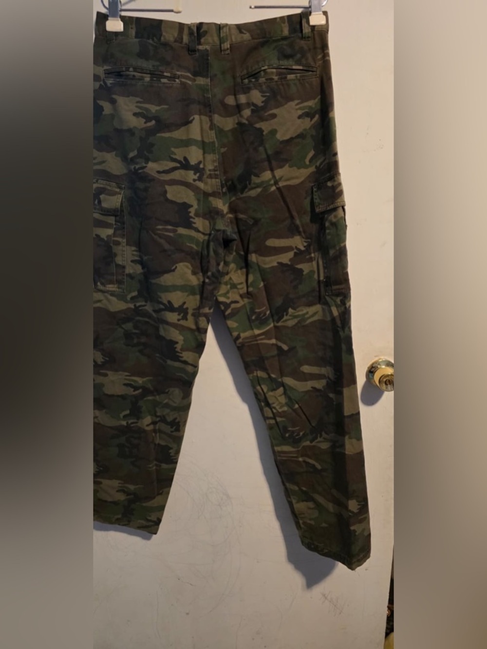 Men's Camo Cargo Pants - Green Camouflage
